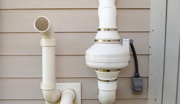 Radon vent pipe